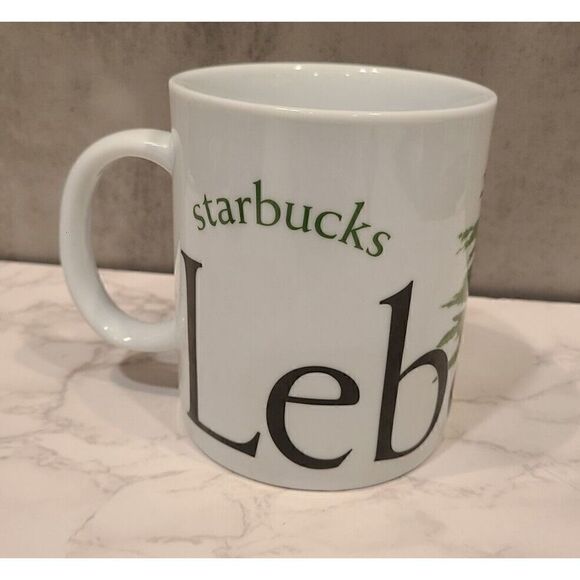 Starbucks 2002 City Mug 4.5" LEBANON Collector Series 16 oz Coffee Mug Cup EUC - Picture 1 of 7